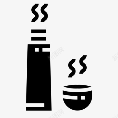 保温瓶咖啡烧瓶图标图标