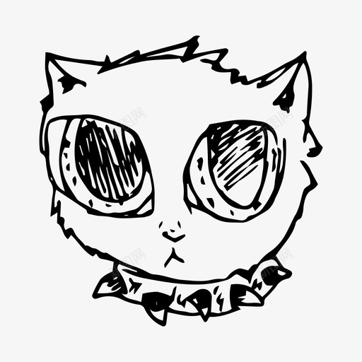 小猫猫可爱图标svg_新图网 https://ixintu.com 可爱 小猫 猫 猫的贴纸