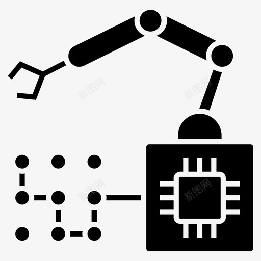 机器学习人工智能机器人图标svg_新图网 https://ixintu.com 人工智能 机器人 机器学习 机器学习黑暗