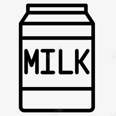 牛奶面包房65直系图标图标