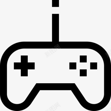 游戏机运动和游戏线性图标图标