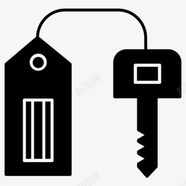 钥匙钥匙链标签图标图标
