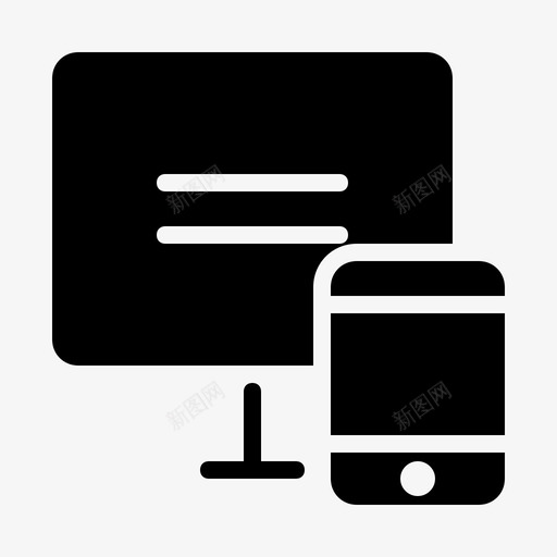 设备手机显示器图标svg_新图网 https://ixintu.com 手机 显示器 设备