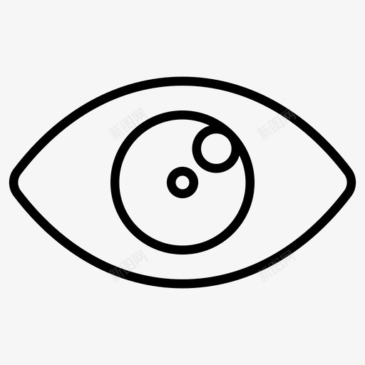意识注意力眼睛图标svg_新图网 https://ixintu.com 办公室业务 意识 手表 注意力 眼睛 能见度