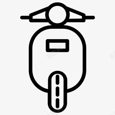 摩托车道路滑板车图标图标