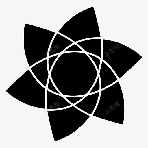 抽象花圆形创意花图标svg_新图网 https://ixintu.com 创意花 图案 圆形 抽象花 抽象花套 曼陀罗 绣线