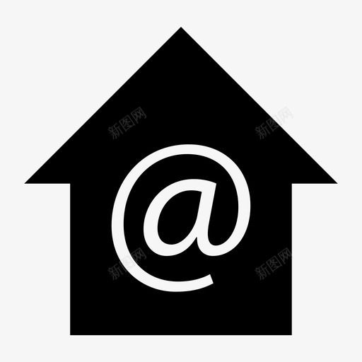 办公地点按钮电子邮件图标svg_新图网 https://ixintu.com 办公地点 房子 按钮 电子邮件 网站