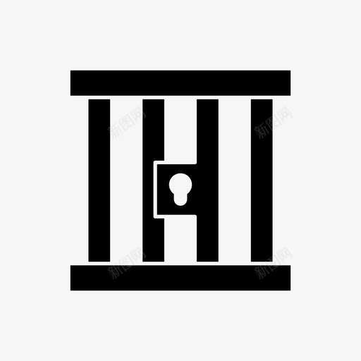 监狱罪犯法律图标svg_新图网 https://ixintu.com 法律 监狱 罪犯