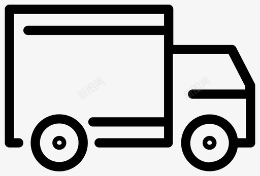 送货车汽车购物和电子商务图标图标
