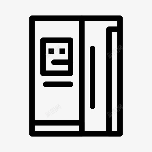 冰箱冷冻机家用电器和厨房图标svg_新图网 https://ixintu.com 冰箱 冷冻机 家用电器和厨房
