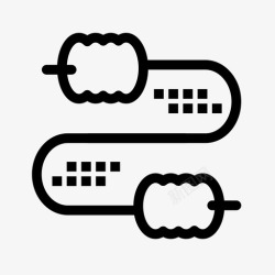 网络接头电缆电容器接头图标高清图片