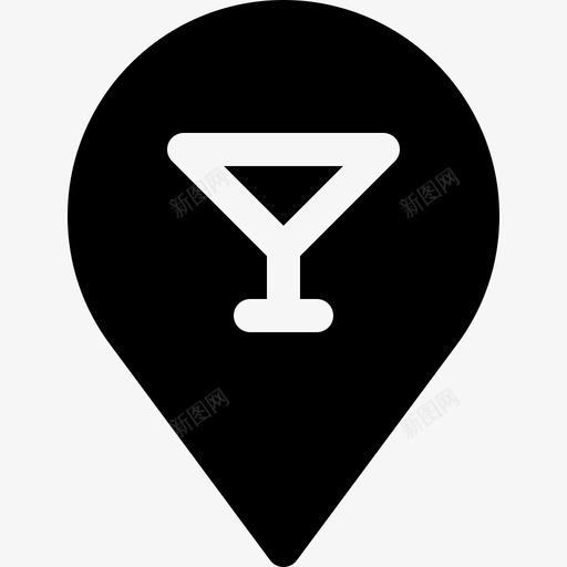 占位符鸡尾酒10已填充图标svg_新图网 https://ixintu.com 占位符 已填充 鸡尾酒10