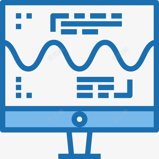 计算机银行和金融7蓝色图标svg_新图网 https://ixintu.com 蓝色 计算机 银行和金融7