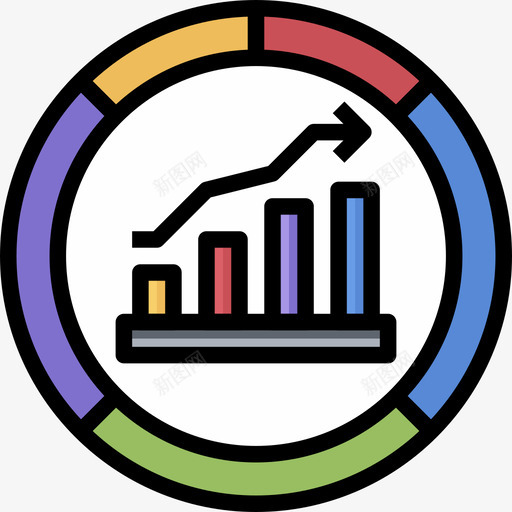 图表业务分析3线颜色图标svg_新图网 https://ixintu.com 业务分析3 图表 线颜色