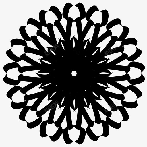 抽象艺术伊斯兰艺术曼陀罗图标svg_新图网 https://ixintu.com 伊斯兰艺术 抽象创作10 抽象艺术 曼陀罗 装饰 轮廓
