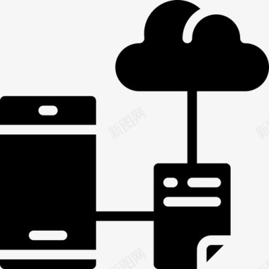 云计算网络4填充图标图标