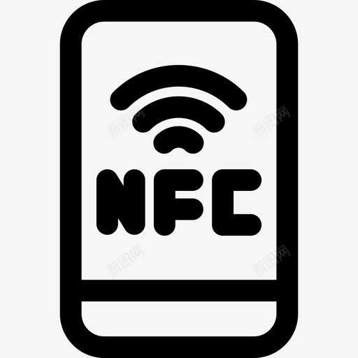 Nfc未来主义线性图标svg_新图网 https://ixintu.com Nfc 未来主义 线性