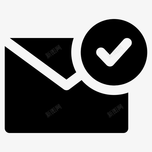 邮件支票复选标记图标svg_新图网 https://ixintu.com 信封 复选标记 支票 电子邮件 通信 邮件 邮件字形