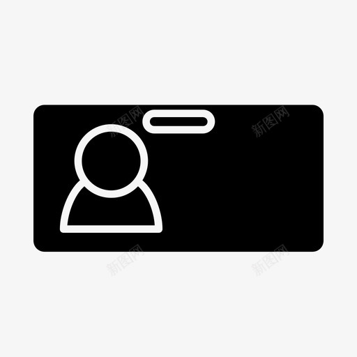 卡身份标识符个性图标svg_新图网 https://ixintu.com 个性 卡身份 标识符 用户界面