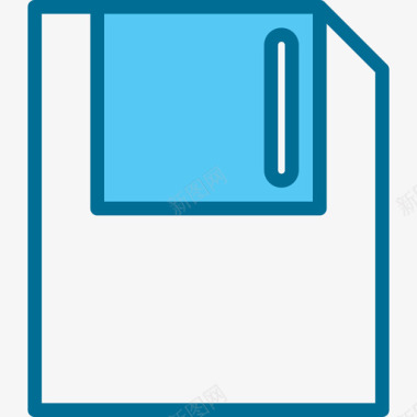 软盘essential12蓝色图标图标