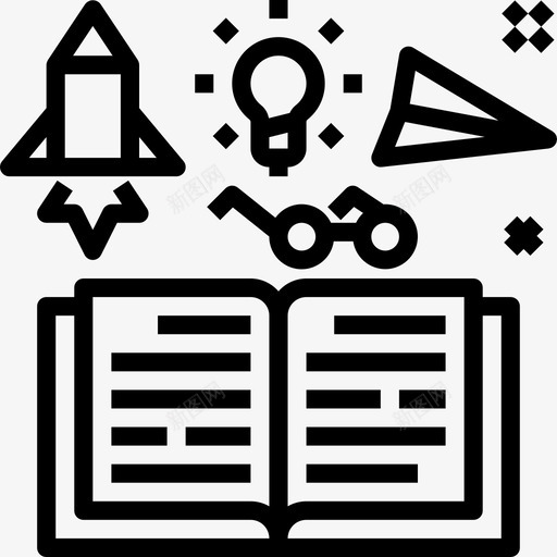 知识电子学习15线性图标svg_新图网 https://ixintu.com 电子学习15 知识 线性