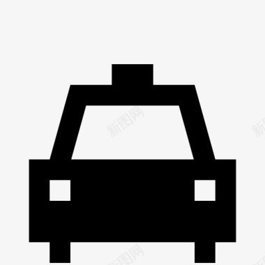 出租车应用程序汽车图标图标