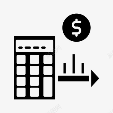 业务计算计算器财务图标图标