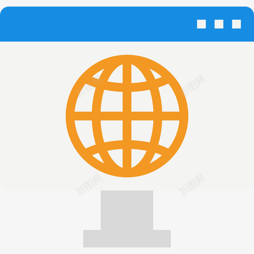 监视器电子学习16扁平图标svg_新图网 https://ixintu.com 扁平 电子学习16 监视器