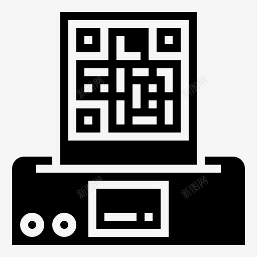 扫描qr联系人信息图标svg_新图网 https://ixintu.com qrcodeglyph 信息 扫描qr 技术 联系人