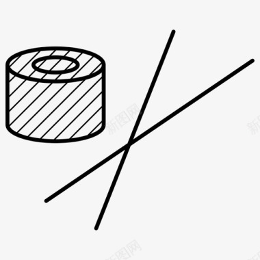 寿司筷子食物图标图标