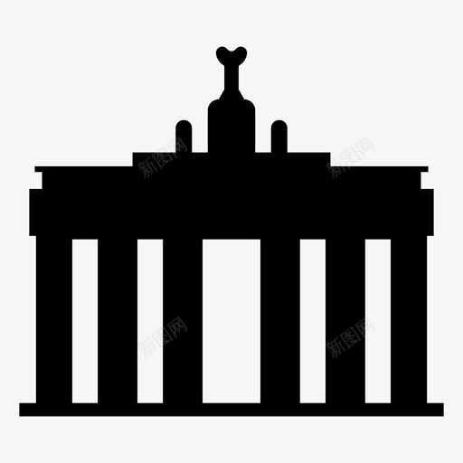 勃兰登堡门大厦世界旅游图标svg_新图网 https://ixintu.com 世界旅游 勃兰登堡门 大厦 柏林地标 著名的德国