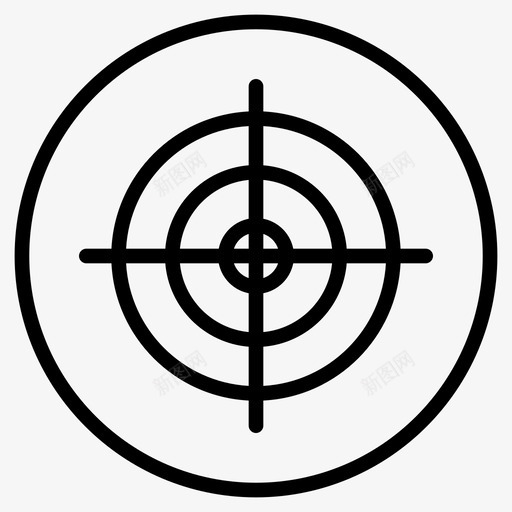 目标焦点狩猎图标svg_新图网 https://ixintu.com 射击 成功机会线图标 焦点 狩猎 目标
