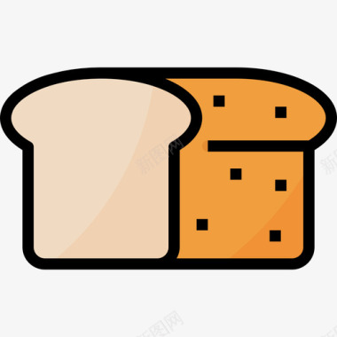 面包超市28线性颜色图标图标