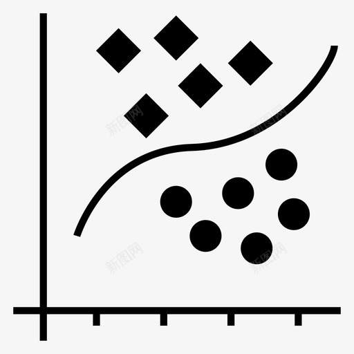 回归曲线预测图标svg_新图网 https://ixintu.com 回归 数据分析黑暗 数据回归 曲线 统计 预测