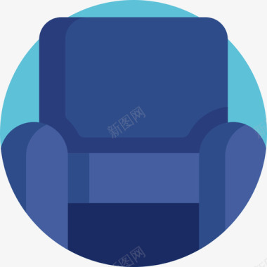 扶手椅睡觉时间7平的图标图标