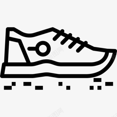 跑鞋跑步11直线型图标图标