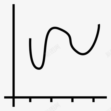 曲线图表数据图标图标