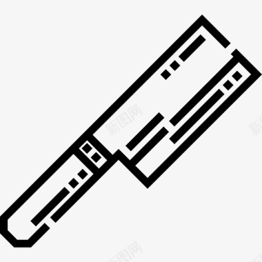 刀厨房工具13线性图标图标