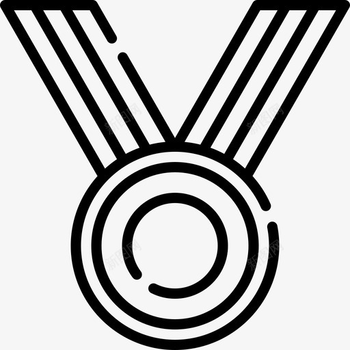 奖牌冬季运动17枚直线型图标svg_新图网 https://ixintu.com 冬季运动17枚 奖牌 直线型