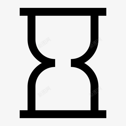 沙漏加载时间图标svg_新图网 https://ixintu.com ui 加载 时间 沙漏 用户界面轮廓 等待 计时器