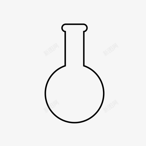 圆瓶玻璃器皿实验室仪器图标svg_新图网 https://ixintu.com 圆瓶 实验室仪器 玻璃器皿 科学仪器
