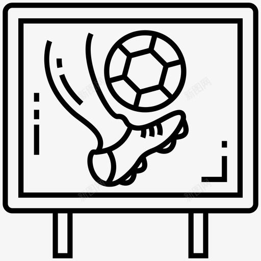 足球比赛计划比赛计划演示图标svg_新图网 https://ixintu.com 战术 比赛计划 演示 足球比赛计划 足球足球线图标包 运动计划