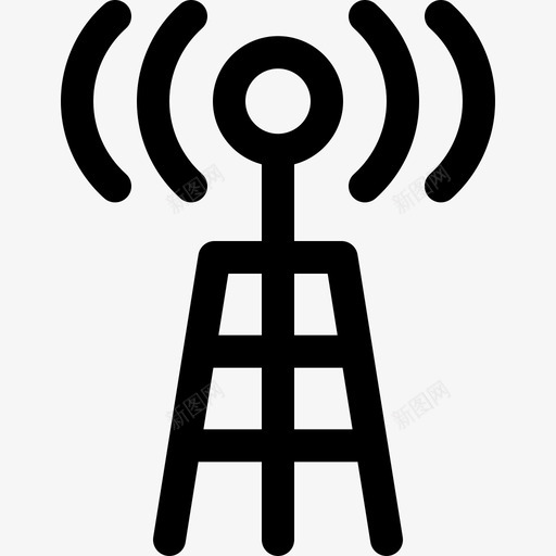 无线电天线通信和媒体18线性图标svg_新图网 https://ixintu.com 无线电天线 线性 通信和媒体18