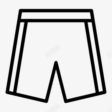 短裤裤子裤子和内衣图标图标