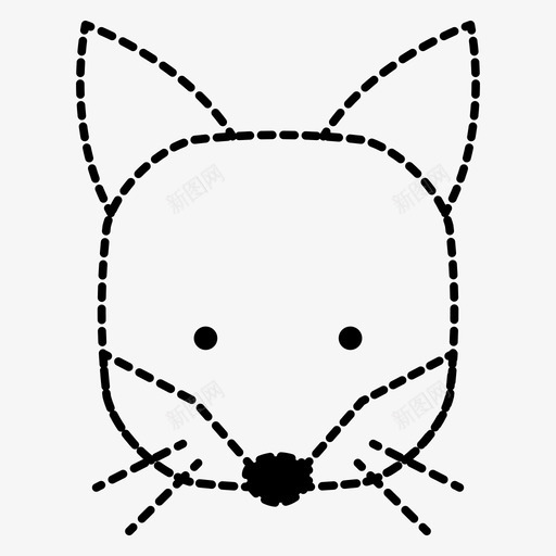 狐狸动物可爱图标svg_新图网 https://ixintu.com 动物 可爱 森林动物 狐狸 立方体动物 野生动物