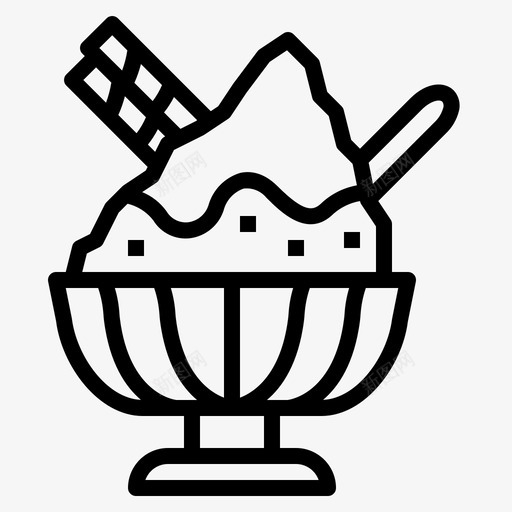 刨冰甜点拍打冰镇图标svg_新图网 https://ixintu.com 刨冰 夏季 拍打冰镇 甜品 甜点 饮料