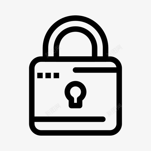 锁计算安全图标svg_新图网 https://ixintu.com 云数据技术和网络技术 安全 计算 锁