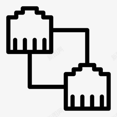 usb连接以太网图标图标