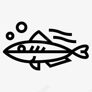 鲭鱼鱼食物图标图标