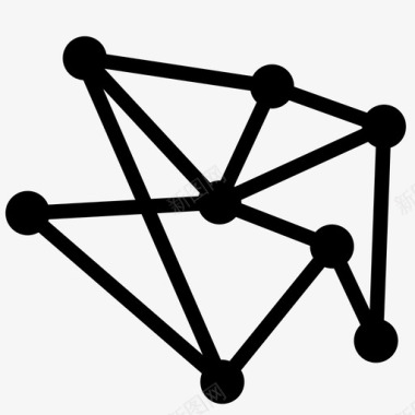 网络连接节点图标图标